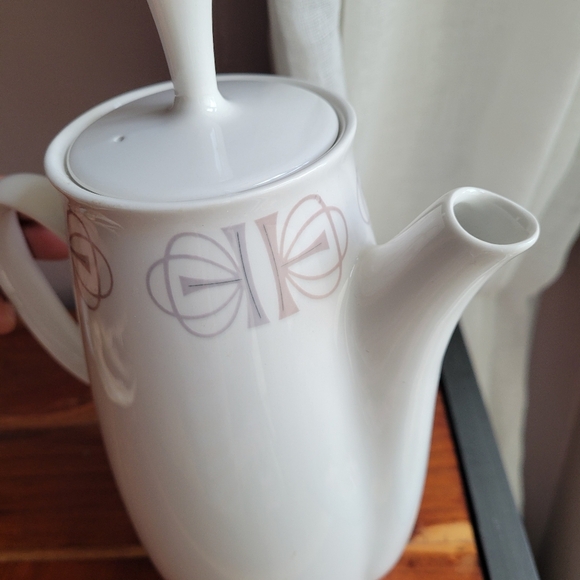 VINTAGE FRANCISCAN WHITESTONE WARE TEAPOT MID CENTURY MODERN 4 CUPS Pitcher - Picture 6 of 8